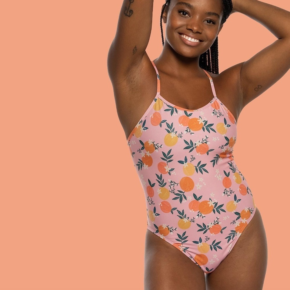 Jolyn - Jackson Tie-Back Suit, Citrussy Print, Size 34 Like Brand New!